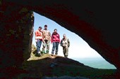 Вид из пещеры Кристальная. Адыгея